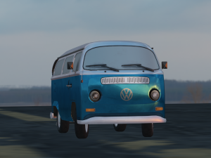 BUS GAME READY LOW POLY 3D MODEL 3D Model