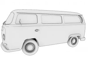 BUS GAME READY LOW POLY 3D MODEL 3D Model