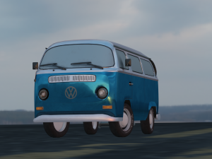 BUS GAME READY LOW POLY 3D MODEL 3D Model