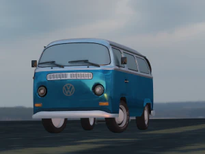 BUS GAME READY LOW POLY 3D MODEL 3D Model