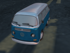 BUS GAME READY LOW POLY 3D MODEL 3D Model