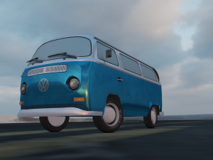 BUS GAME READY LOW POLY 3D MODEL 3D Model
