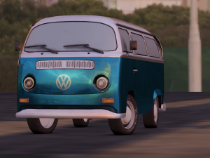 BUS GAME READY LOW POLY 3D MODEL 3D Model