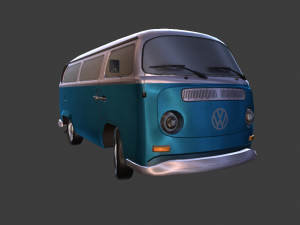 BUS GAME READY LOW POLY 3D MODEL 3D Model