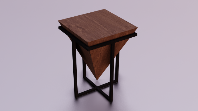 STYLISH TABLE LOW POLY GAME READY 3D MODEL Modelo 3D .c4d .max .obj .3ds .fbx .stl .blend 