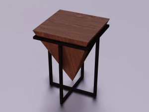 STYLISH TABLE LOW POLY GAME READY 3D MODEL 3D Model