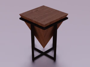STYLISH TABLE LOW POLY GAME READY 3D MODEL 3D Model