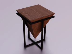 STYLISH TABLE LOW POLY GAME READY 3D MODEL 3D Model