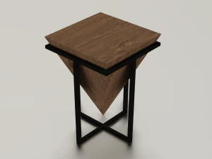 STYLISH TABLE LOW POLY GAME READY 3D MODEL 3D Model