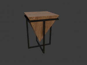 STYLISH TABLE LOW POLY GAME READY 3D MODEL Modelo 3D