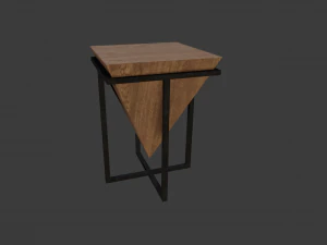 STYLISH TABLE LOW POLY GAME READY 3D MODEL 3D Model