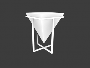 STYLISH TABLE LOW POLY GAME READY 3D MODEL Modelo 3D