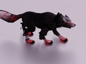 WOLF GAME READY 3D MODEL Modello 3D