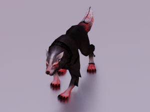 WOLF GAME READY 3D MODEL Modello 3D