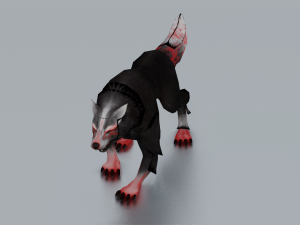 WOLF GAME READY 3D MODEL Modello 3D