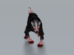 WOLF GAME READY 3D MODEL Modello 3D