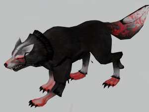 WOLF GAME READY 3D MODEL Modello 3D