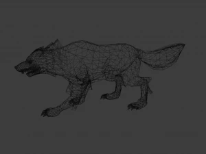 WOLF GAME READY 3D MODEL 3D Model