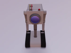 ROBOTER, SPIELFERTIG, LOW POLY 3D Modell