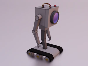 ROBOT GAME READY LOW POLY 3D Model