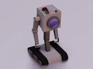 ROBOT GAME READY LOW POLY 3D Model