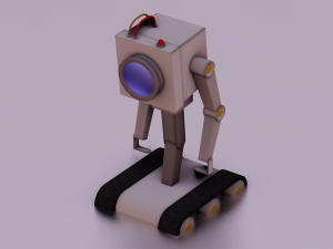 ROBOT GAME READY LOW POLY Modelo 3D