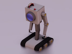 ROBOT GAME READY LOW POLY 3D Model