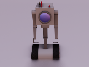 ROBOT GAME READY LOW POLY Modelo 3D