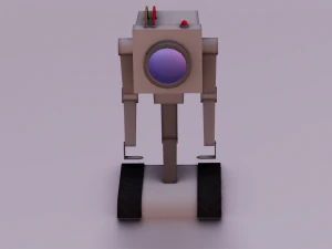 ROBOT GAME READY LOW POLY 3D Model