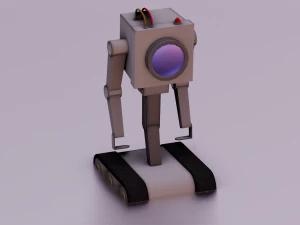 ROBOT GAME READY LOW POLY 3D Model