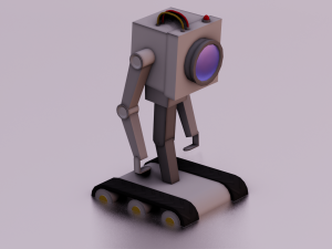 ROBOT GAME READY LOW POLY Modelo 3D
