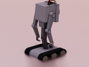 ROBOT GAME READY LOW POLY Modelo 3D
