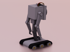 ROBOT GAME READY LOW POLY Modelo 3D