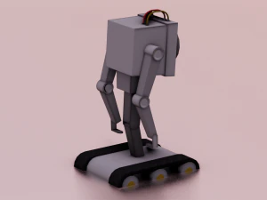 ROBOT GAME READY LOW POLY 3D Model