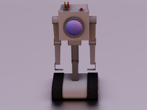 ROBOT GAME READY LOW POLY Modelo 3D