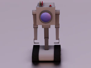 ROBOT GAME READY LOW POLY 3D Model
