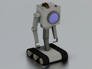ROBOT GAME READY LOW POLY 3D Model