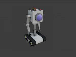 ROBOT GAME READY LOW POLY 3D Model