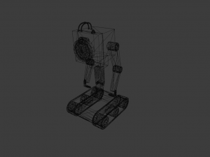 ROBOT GAME READY LOW POLY Modelo 3D