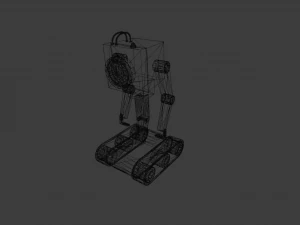 ROBOT GAME READY LOW POLY 3D Model