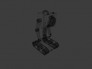ROBOT GAME READY LOW POLY Modelo 3D
