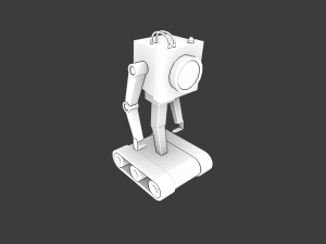 ROBOT GAME READY LOW POLY Modelo 3D