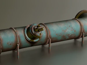 LINHA DE TUBO PRONTO PARA JOGO MODELO 3D Modelo 3D