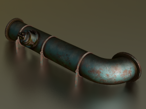 PIPE LINE GAME READY 3D MODEL 3D Model