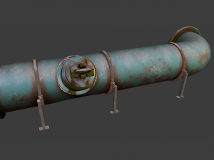 PIPE LINE GAME READY 3D MODEL 3D Model