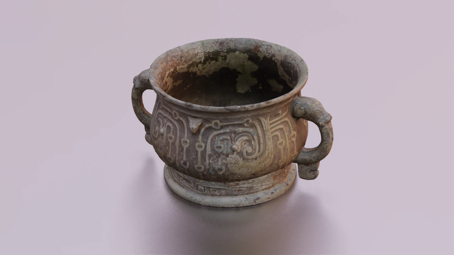 VESSEL ANTIQUE GAME READY LOW POLY 3D Model .c4d .max .obj .3ds .fbx .stl .blend