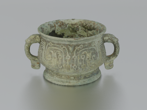 VESSEL ANTIQUE GAME READY LOW POLY Modello 3D