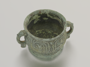 VESSEL ANTIQUE GAME READY LOW POLY Modello 3D