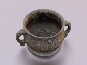 VESSEL ANTIQUE GAME READY LOW POLY 3D Model