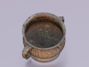 VESSEL ANTIQUE GAME READY LOW POLY Modello 3D